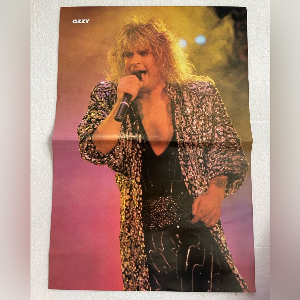 Ozzy Osbourne centerfold pinup